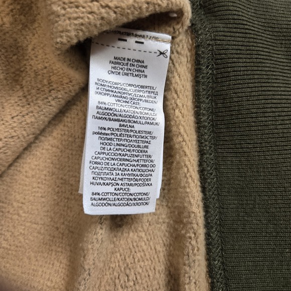 Polo Ralph Lauren Hoodie Women's Medium Green Camo Pony Cropped Fleece Pullover - Picture 4 of 12